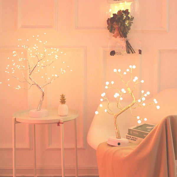 108 LED USB 3D Table Tree Lamp - Christmas Fire Tree Night light for Home | Kids | Party | Gifts