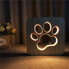 Creative Wooden Animal 3D Lamp