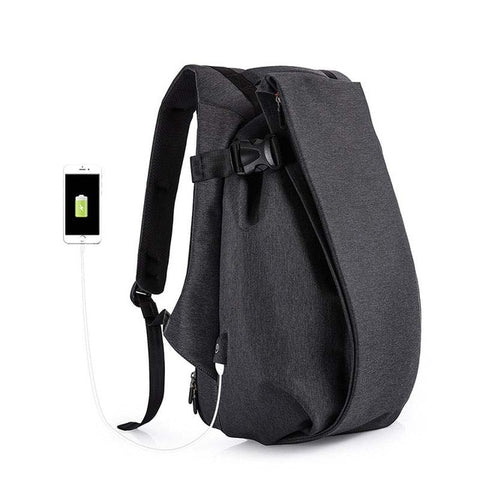 Men USB Port Waterproof Backpack For Laptop - Travel Backpack Large Capacity